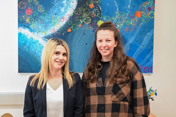 v.l. Dr. Katharina Ott und DGKP Anika Dörler; ©VLKH.jpg